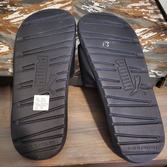 NWOT Puma Cushion Slides Black Rose Gold US 8 Men's 6 - Picture 5 of 6